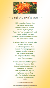 I Lift My Soul to You